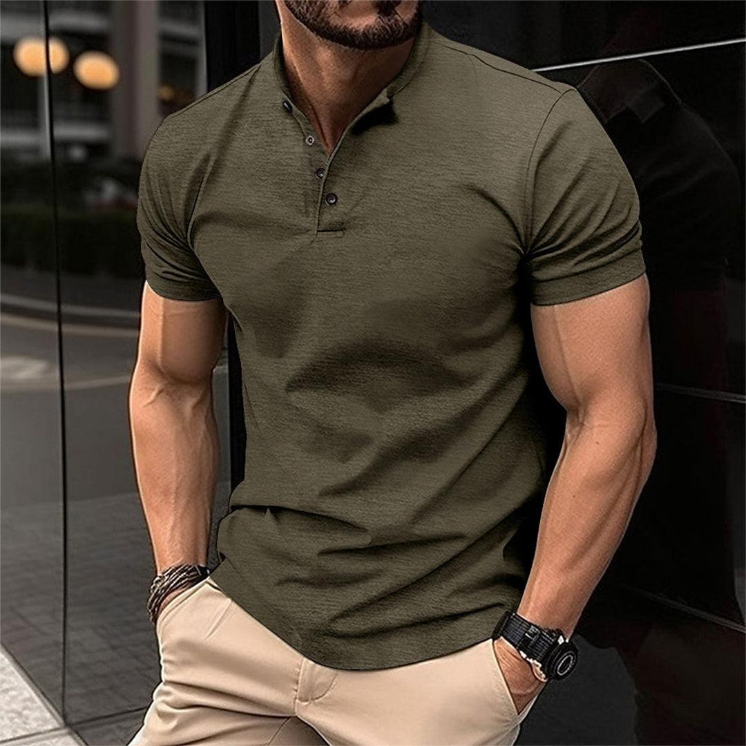Nokmo | Men's Henley Polo Shirt