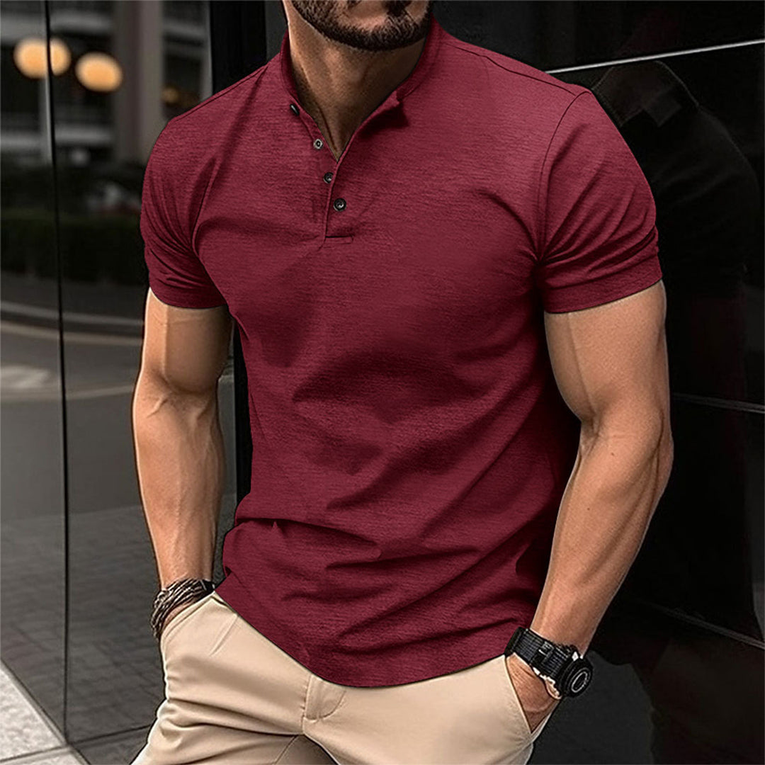Nokmo | Men's Henley Polo Shirt