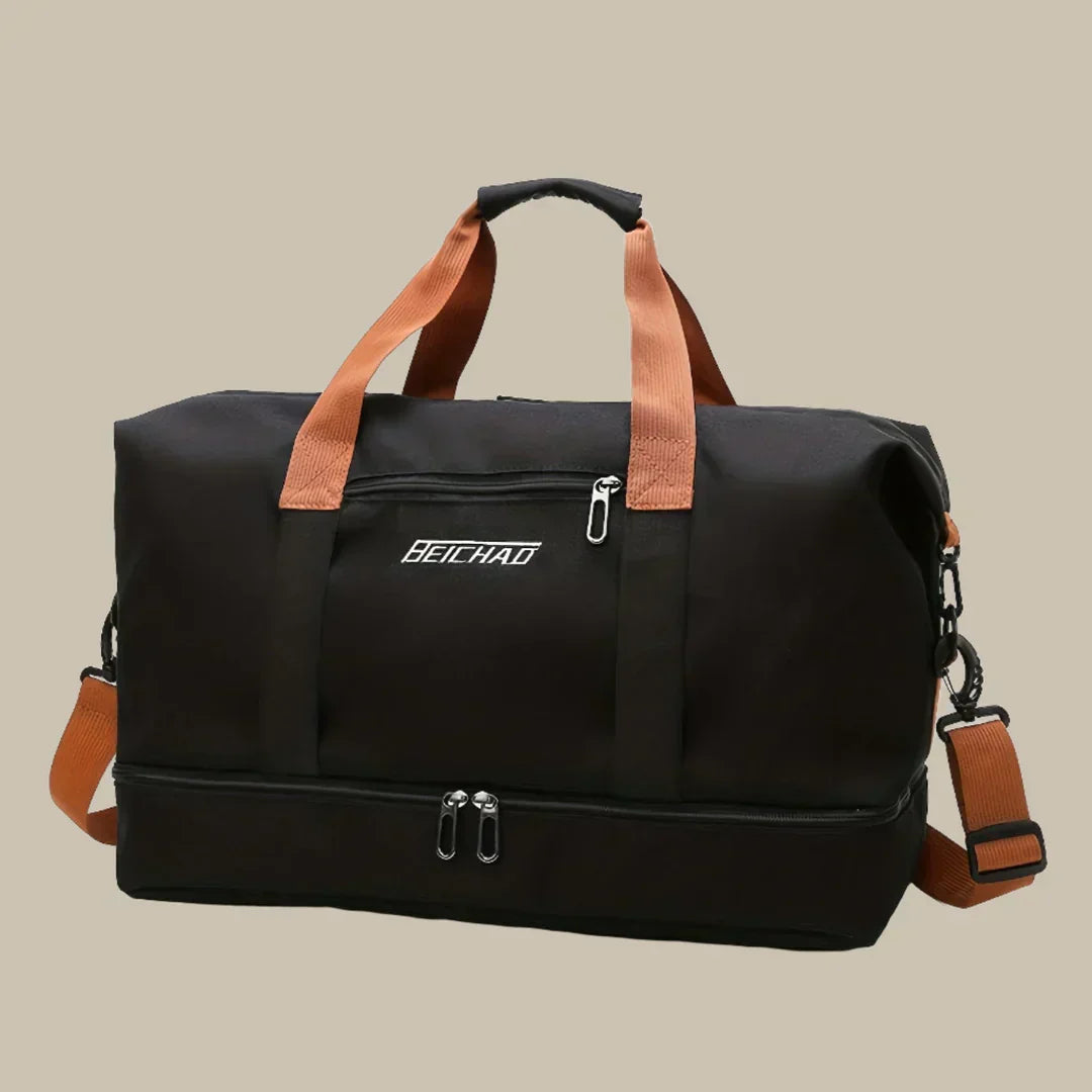 Nokmo | Men's Large Capacity Travel Duffel Bag with Bottom Compartment