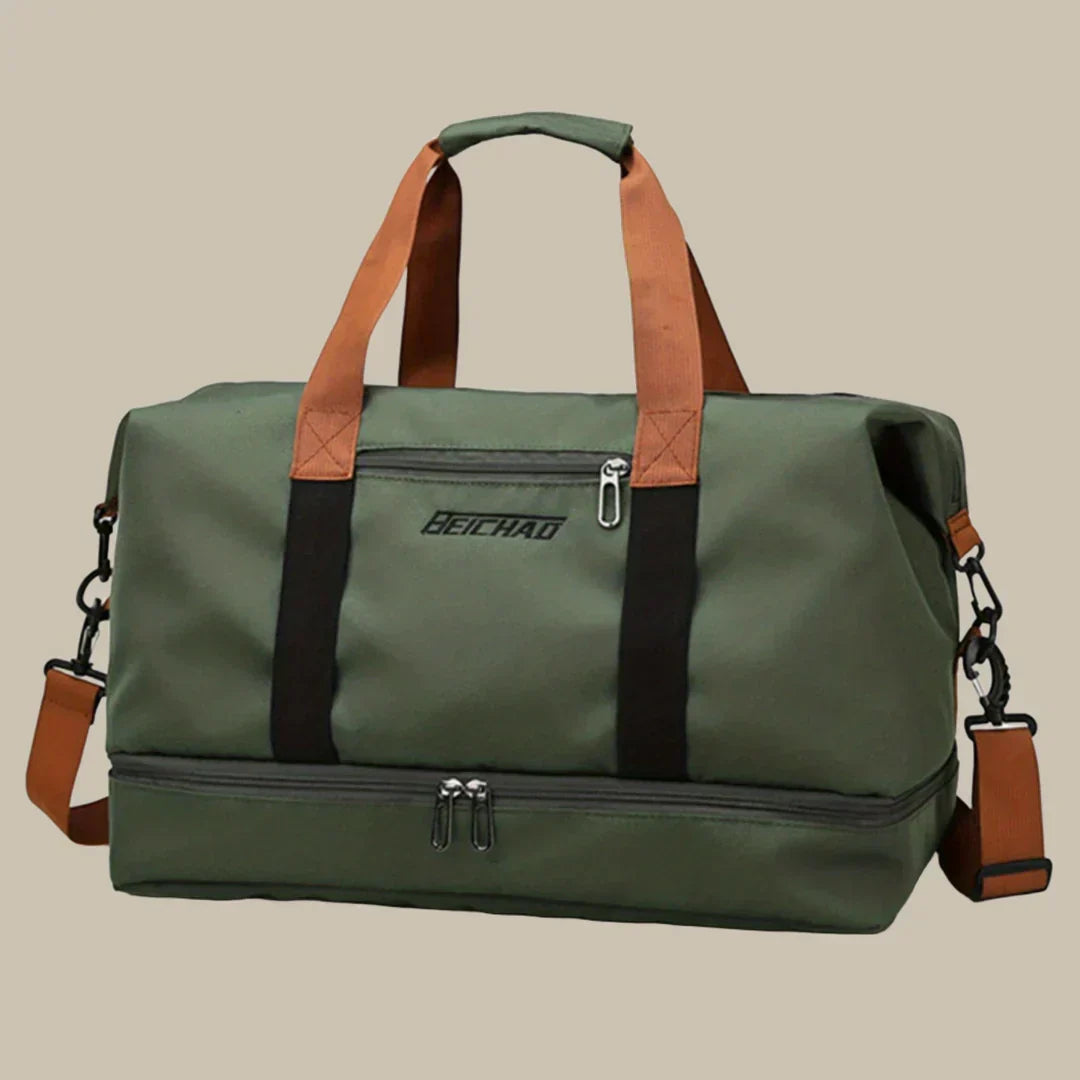 Nokmo | Men's Large Capacity Travel Duffel Bag with Bottom Compartment
