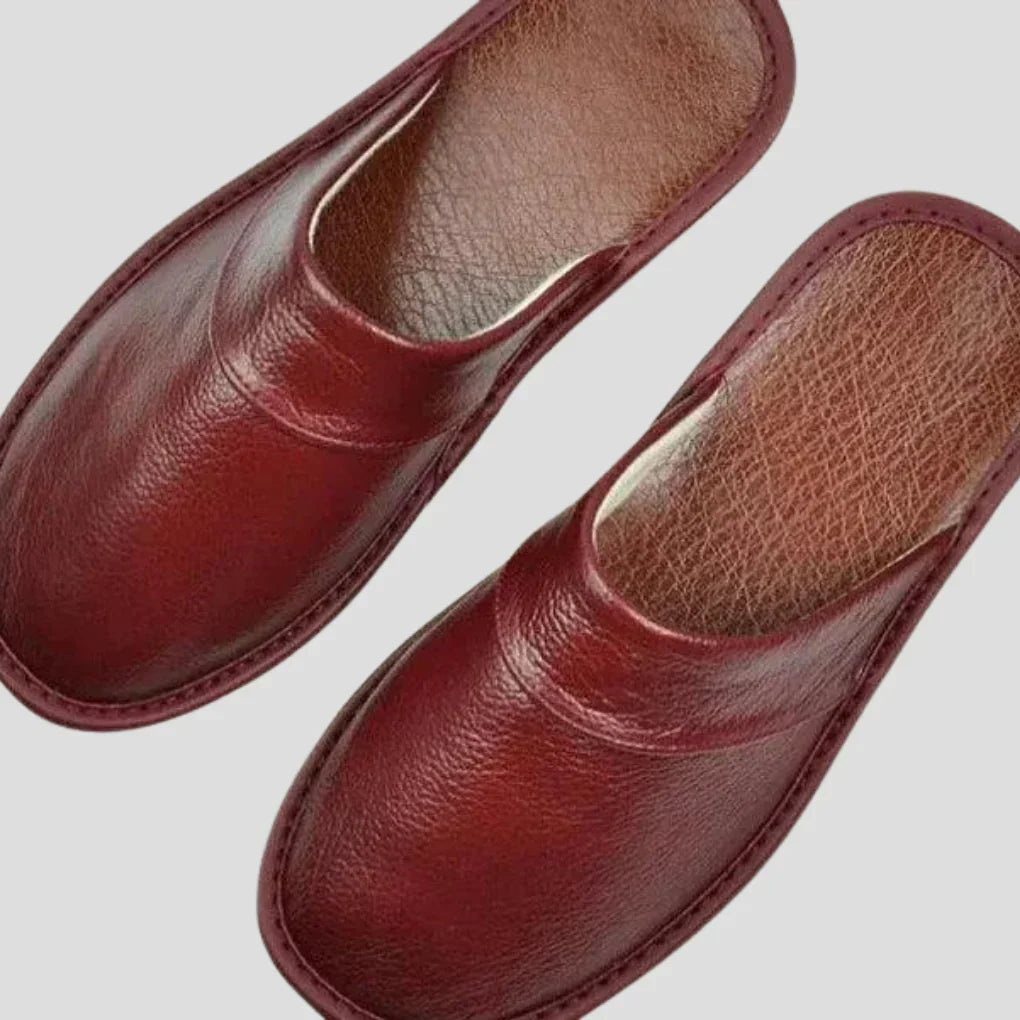 Nokmo | Men's Leather Mules with Cushioned Insole