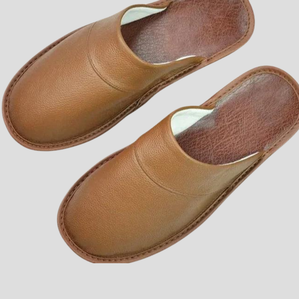 Nokmo | Men's Leather Mules with Cushioned Insole