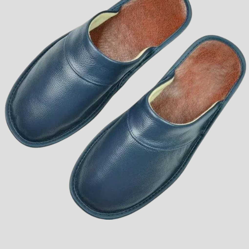 Nokmo | Men's Leather Mules with Cushioned Insole