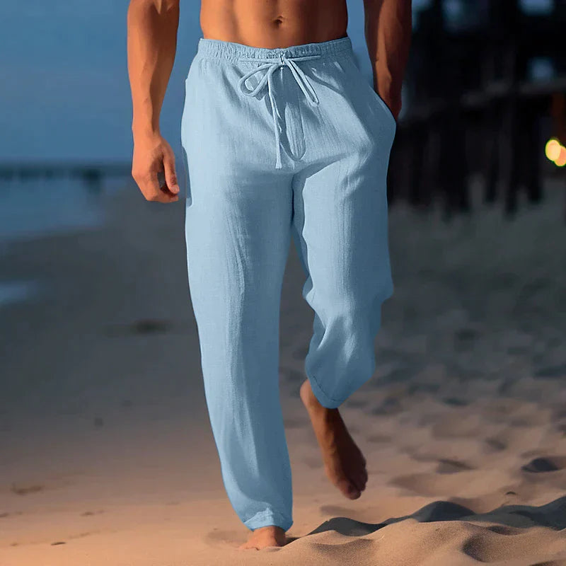 Nokmo | Men's Linen Drawstring Pants