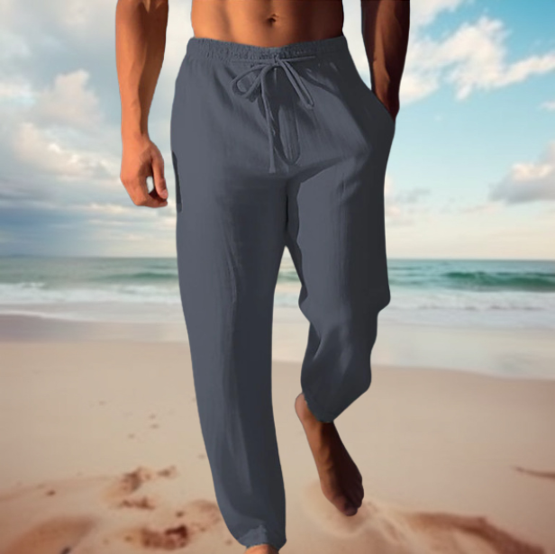 Nokmo | Men's Linen Drawstring Pants