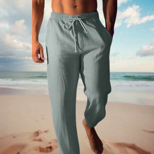 Nokmo | Men's Linen Drawstring Pants