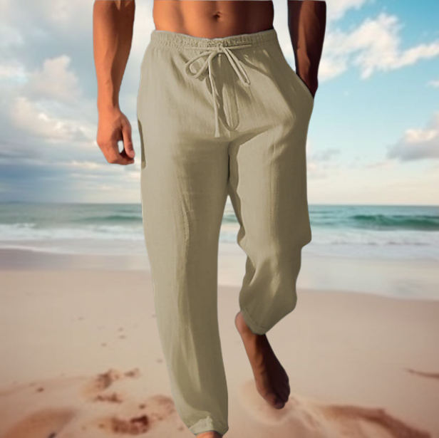 Nokmo | Men's Linen Drawstring Pants