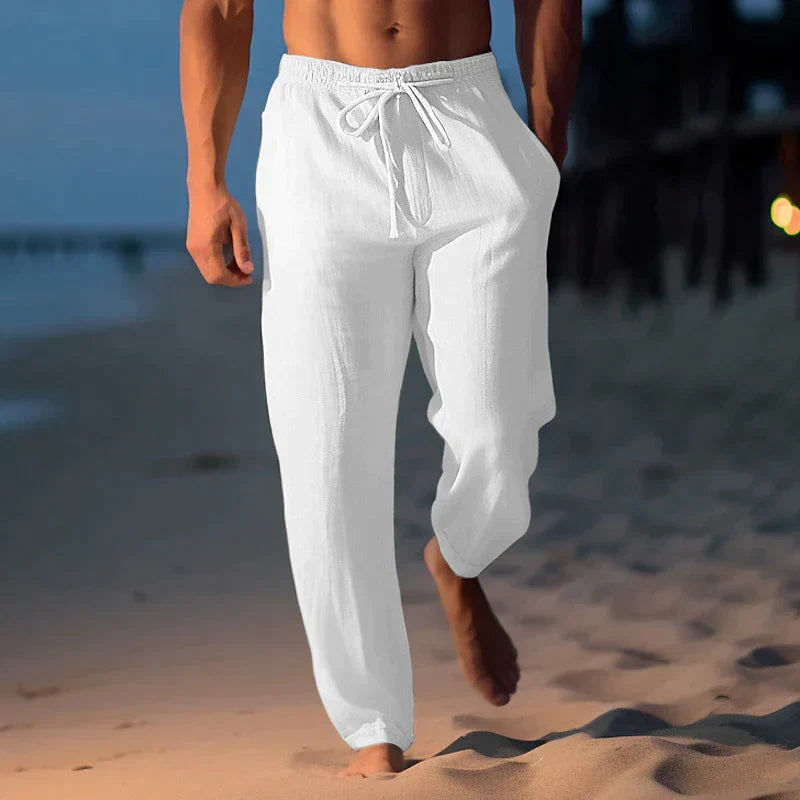 Nokmo | Men's Linen Drawstring Pants
