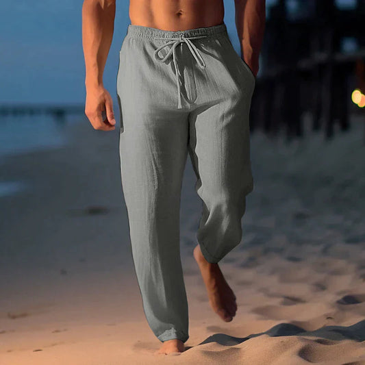 Nokmo | Men's Linen Drawstring Pants
