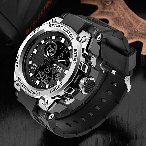 Nokmo | Men’s Military Watch with Analog Digital Display and Features