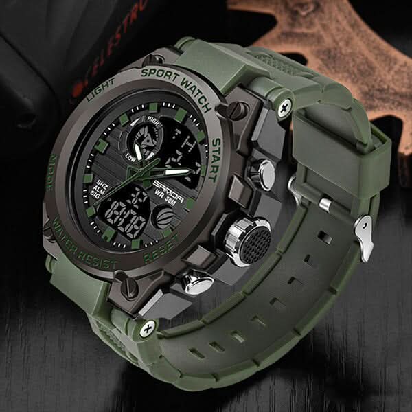 Nokmo | Men’s Military Watch with Analog Digital Display and Features