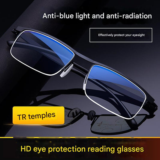 Nokmo | Men's Progressive Reading Glasses with Blue Light Protection