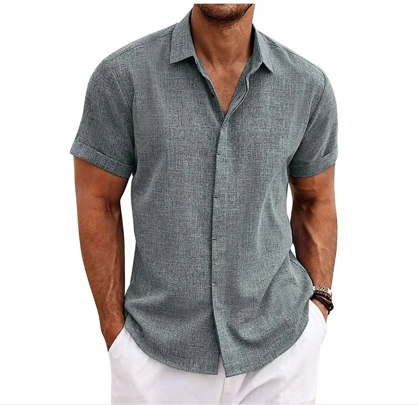 Nokmo | Men's Short Sleeve Button-Down Shirt