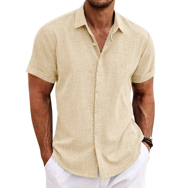 Nokmo | Men's Short Sleeve Button Down Shirt