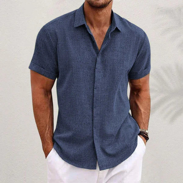 Nokmo | Men's Short Sleeve Button Down Shirt