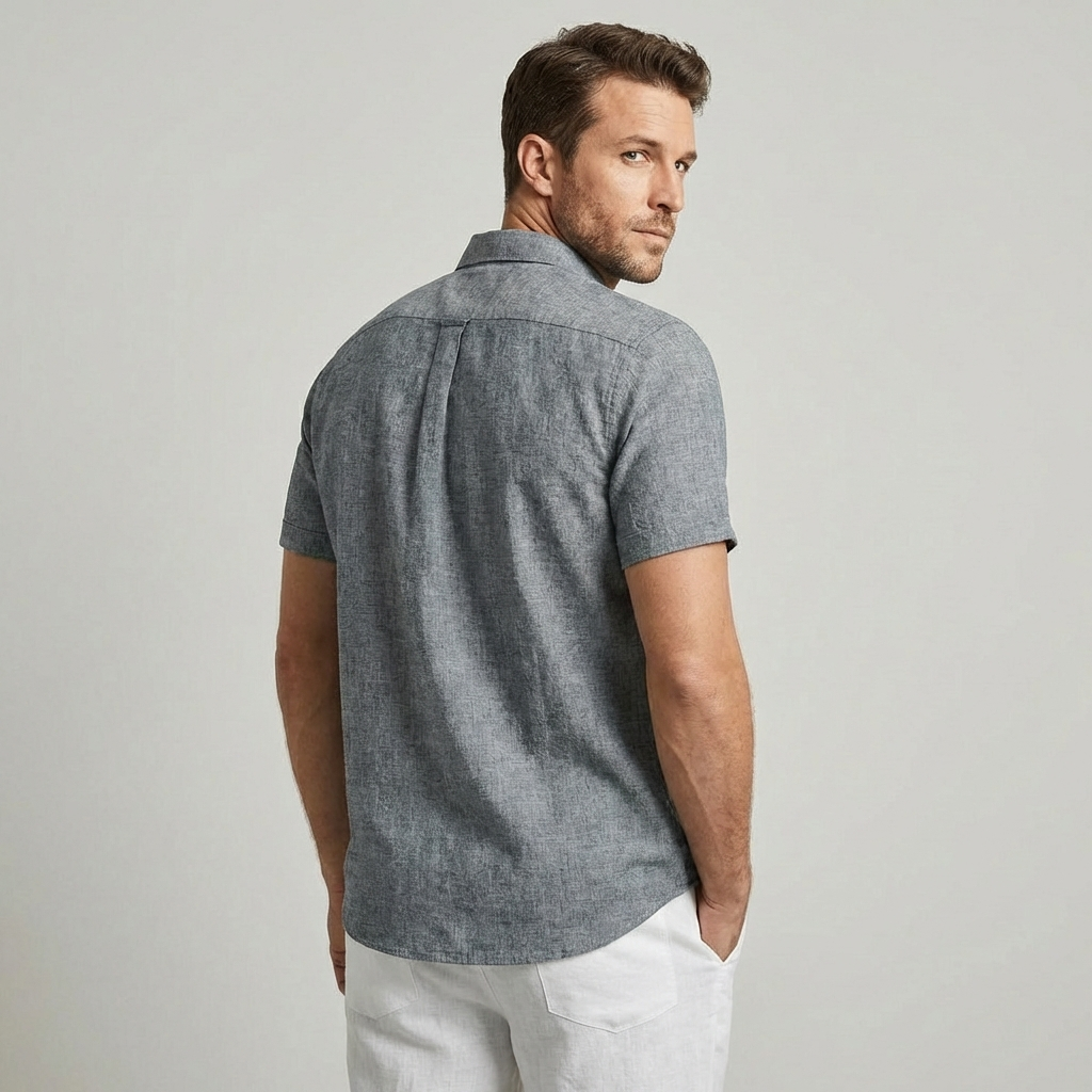 Nokmo | Men's Short Sleeve Button Down Shirt