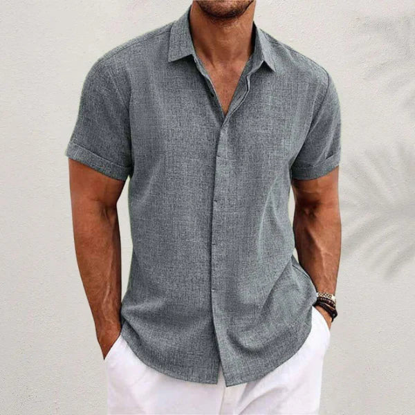 Nokmo | Men's Short Sleeve Button Down Shirt