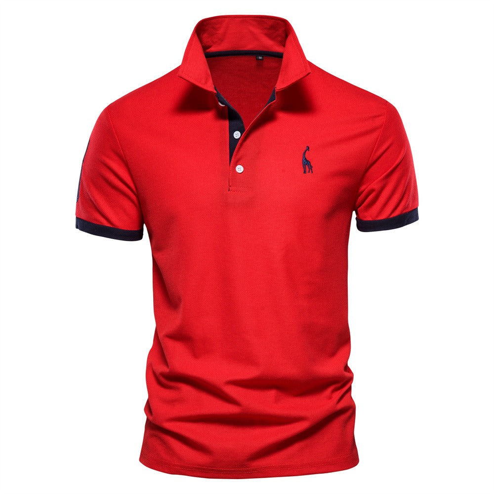 Nokmo | Men's Short Sleeve Polo Shirt with Contrast Trim