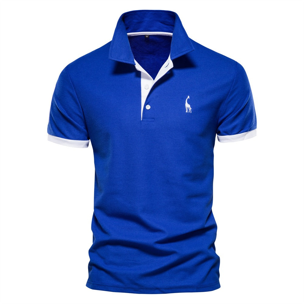 Nokmo | Men's Short Sleeve Polo Shirt with Contrast Trim