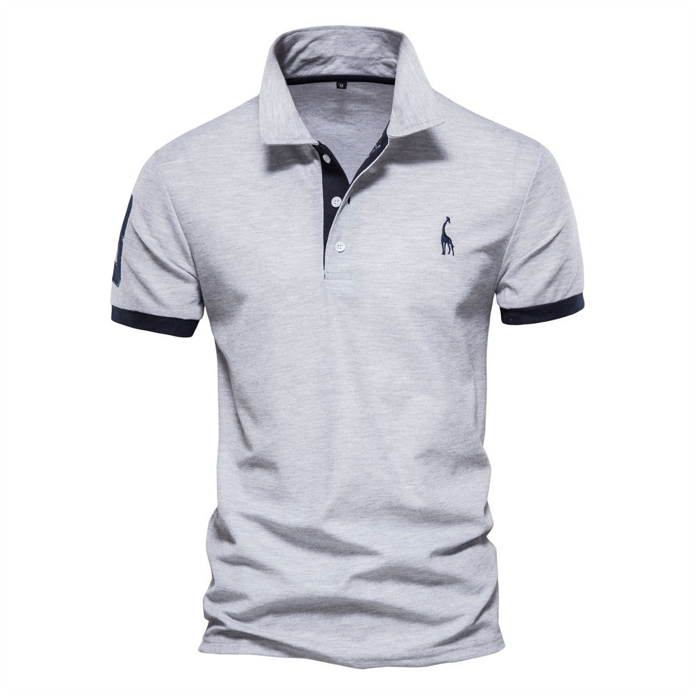 Nokmo | Men's Short Sleeve Polo Shirt with Contrast Trim