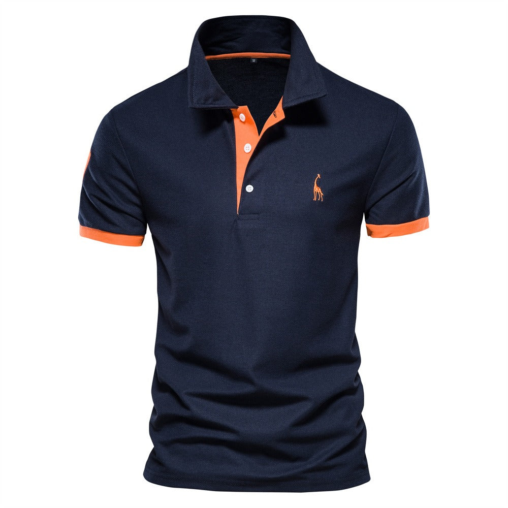 Nokmo | Men's Short Sleeve Polo Shirt with Contrast Trim
