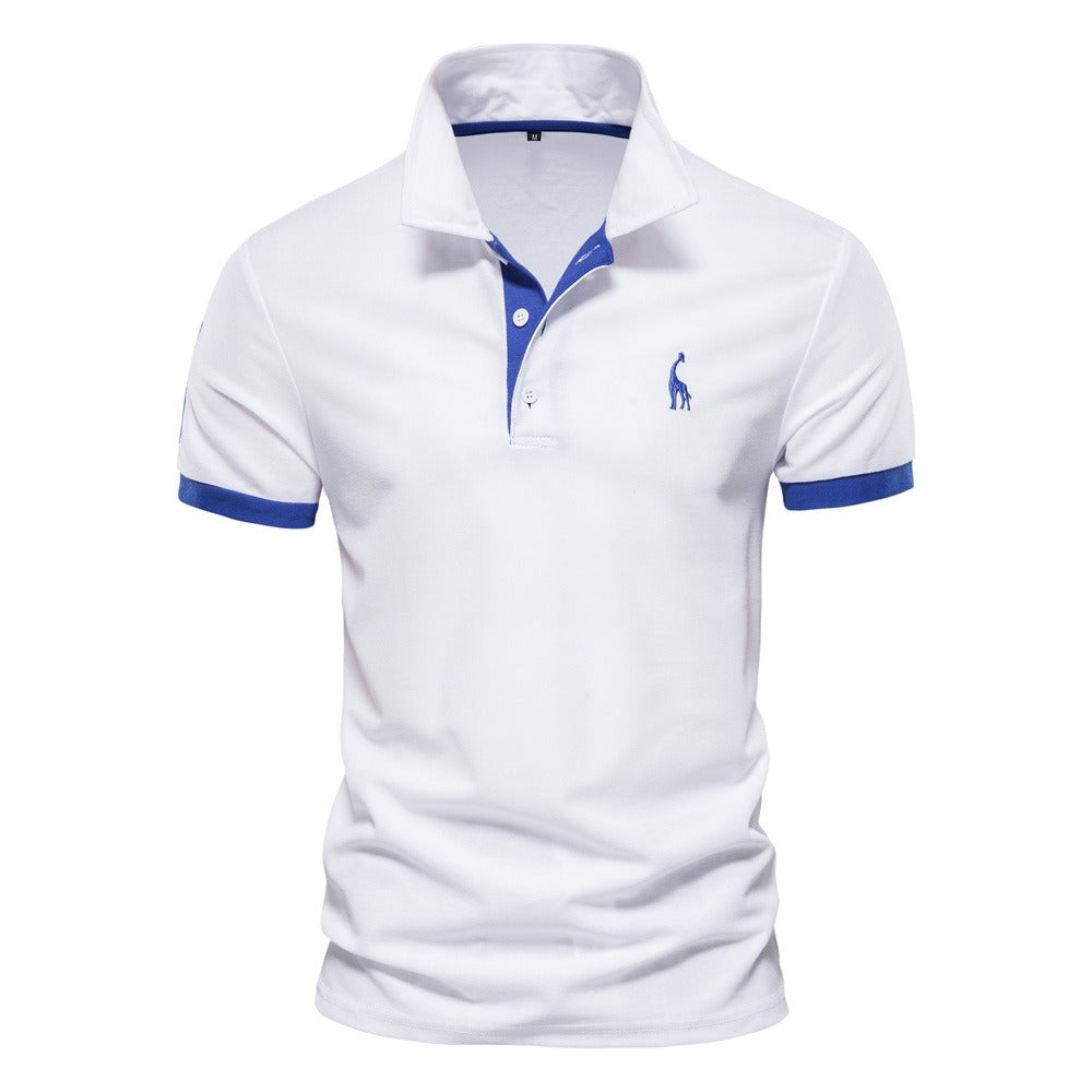 Nokmo | Men's Short Sleeve Polo Shirt with Contrast Trim