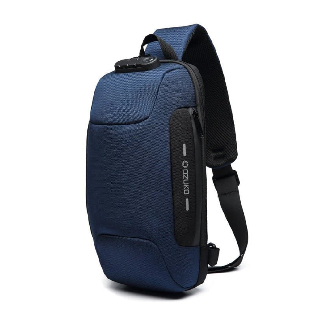 Nokmo | Men's Shoulder Bag with USB Port and Combination Lock