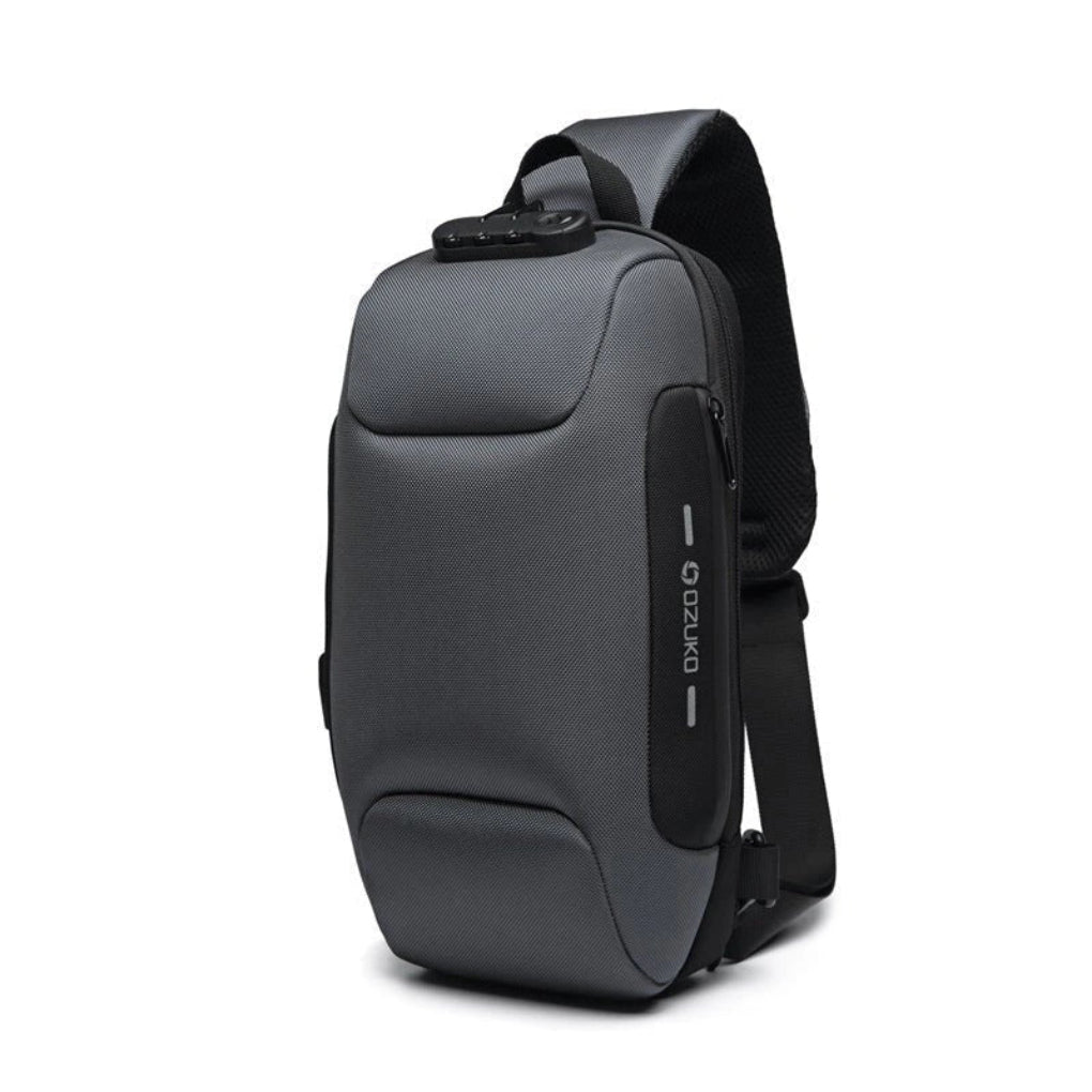 Nokmo | Men's Shoulder Bag with USB Port and Combination Lock