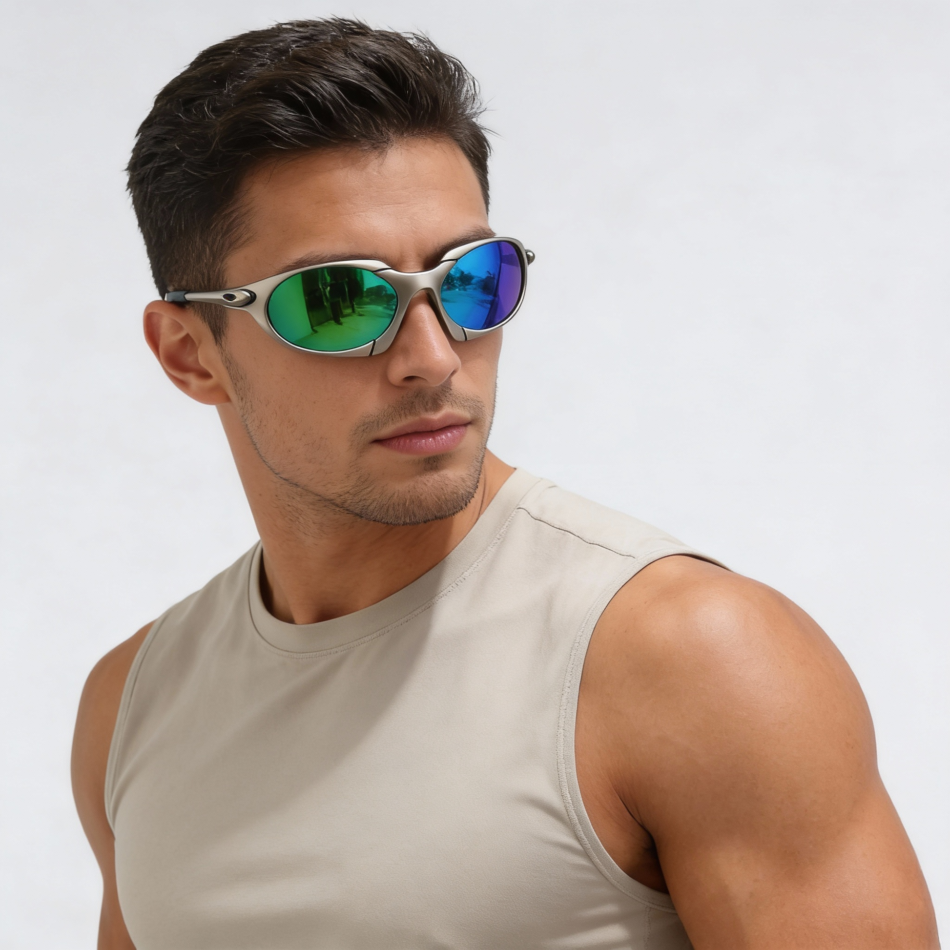 Nokmo | Men’s Sport Polarised Sunglasses – UV Protection with Lightweight Metal Frame