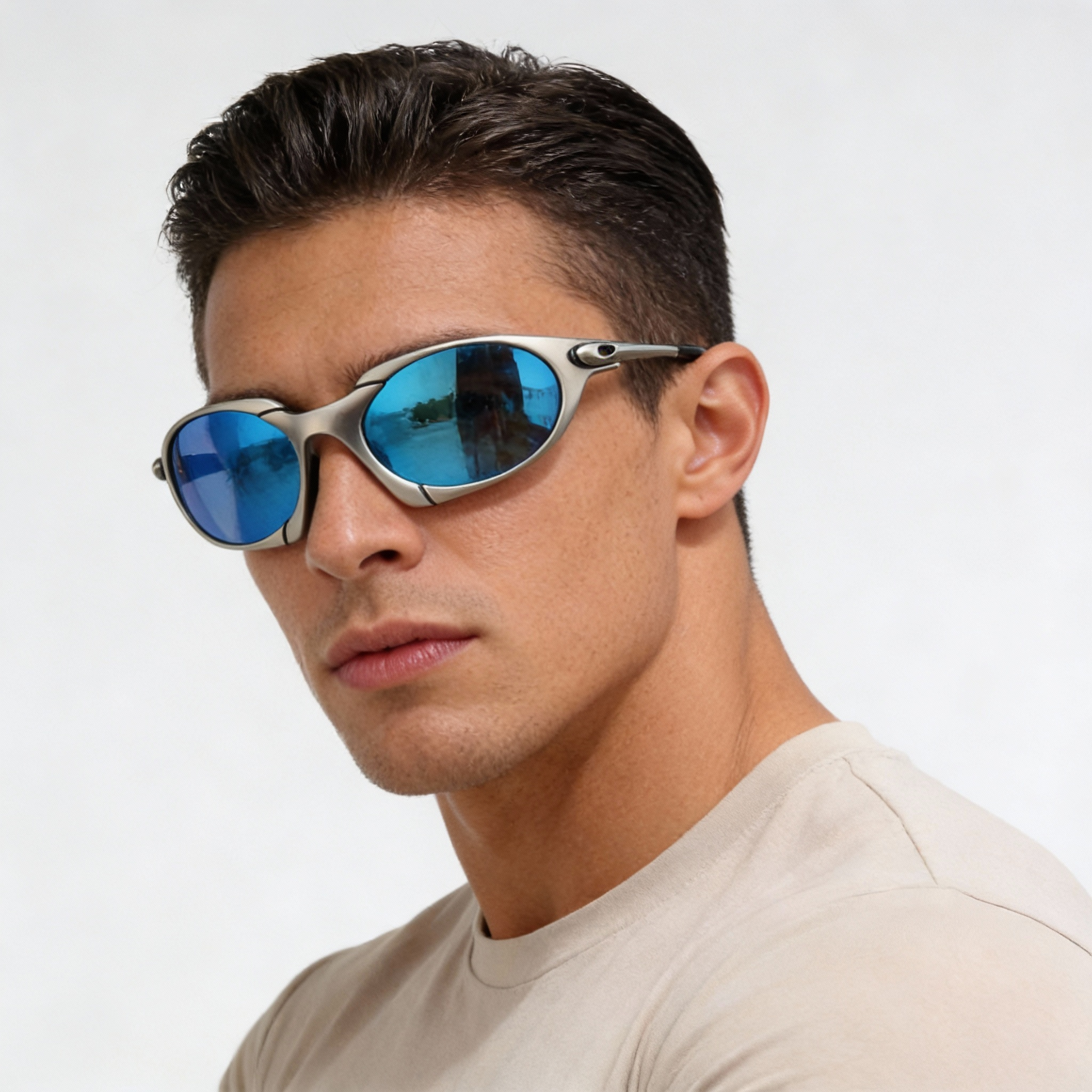 Nokmo | Men’s Sport Polarised Sunglasses – UV Protection with Lightweight Metal Frame