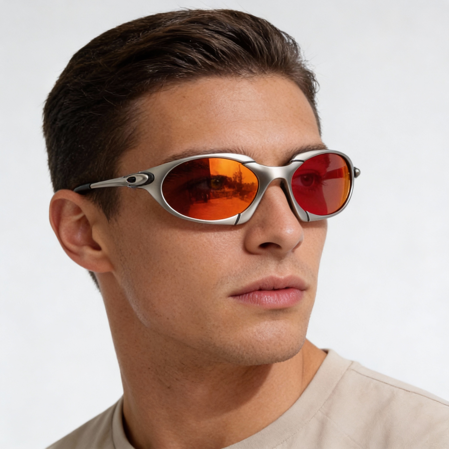 Nokmo | Men’s Sport Polarised Sunglasses – UV Protection with Lightweight Metal Frame