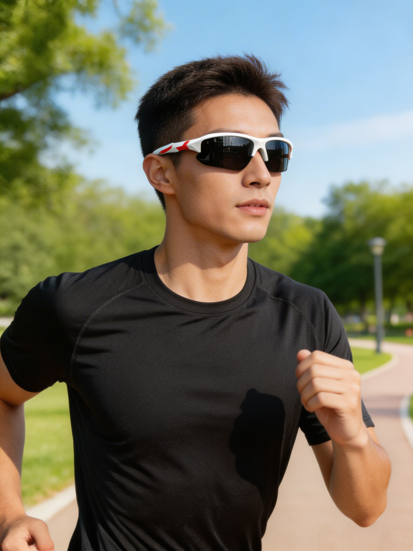 Nokmo | Men's Sports Sunglasses with Wrap-Around Style