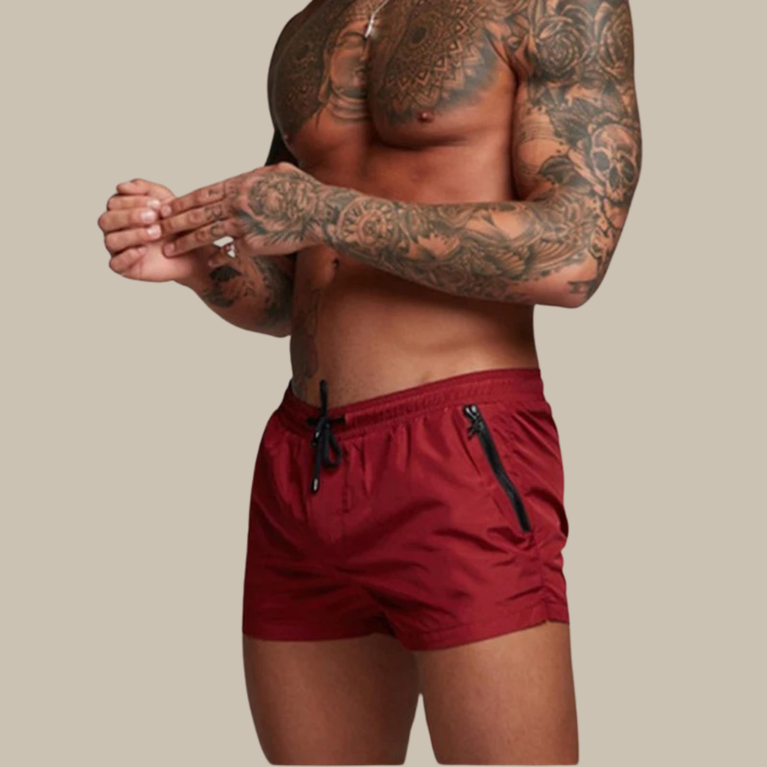 Nokmo | Men's Stretch Swim Shorts with Zippers