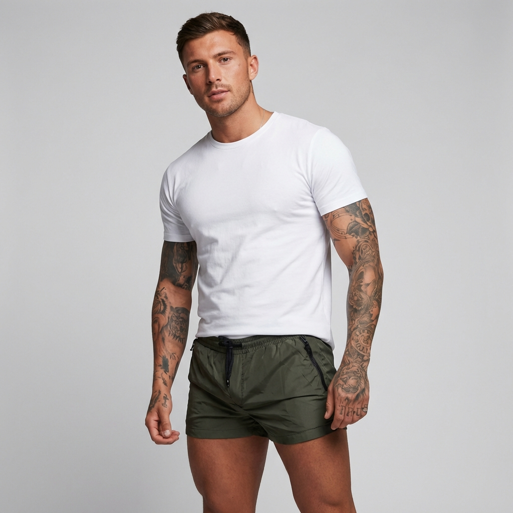 Nokmo | Men's Stretch Swim Shorts with Zippers