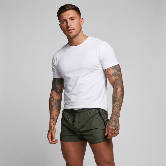 Nokmo | Men's Stretch Swim Shorts with Zippers