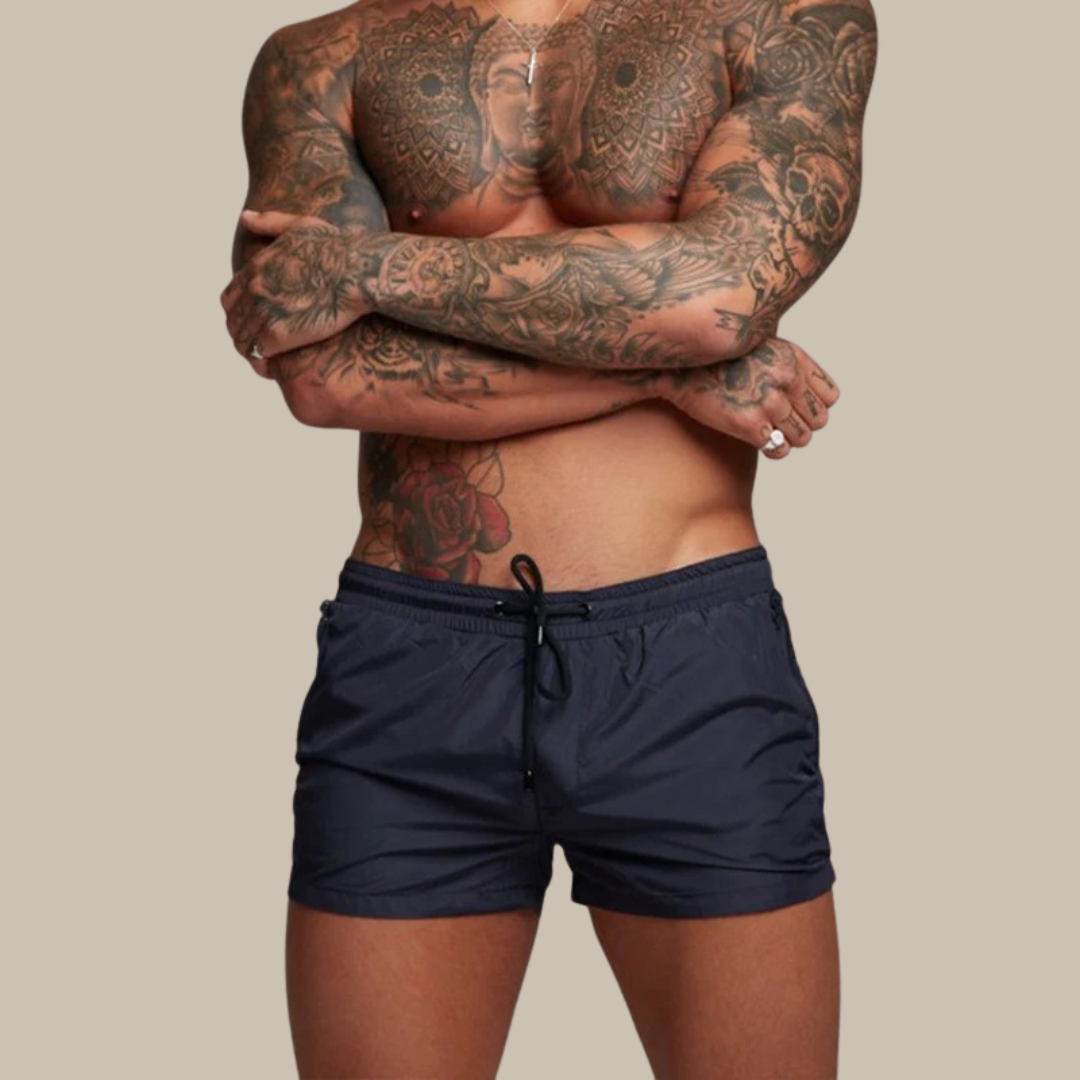Nokmo | Men's Stretch Swim Shorts with Zippers