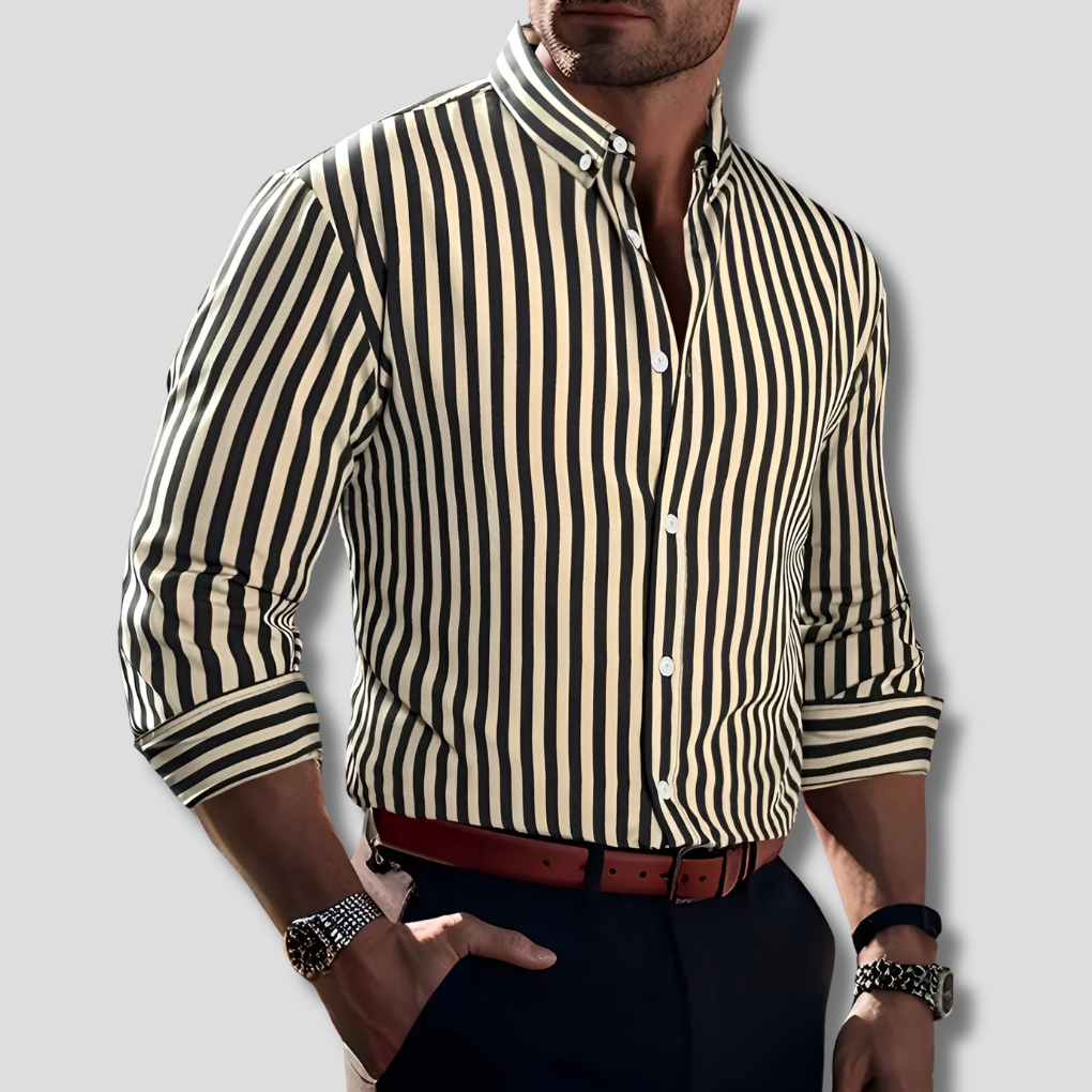 Nokmo | Men's Striped Dress Shirt