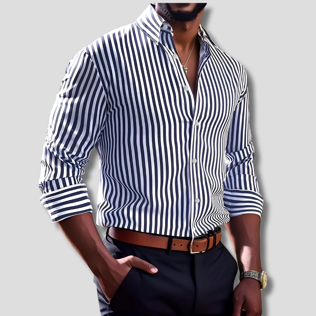 Nokmo | Men's Striped Dress Shirt