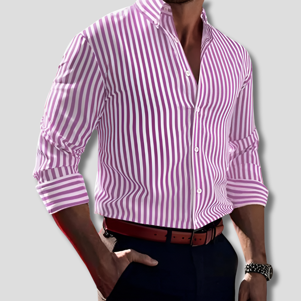 Nokmo | Men's Striped Dress Shirt