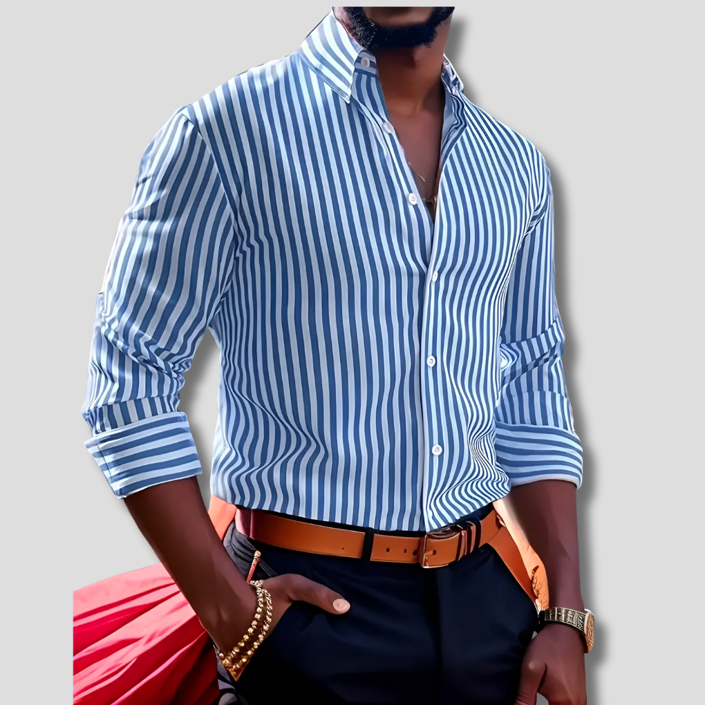 Nokmo | Men's Striped Dress Shirt