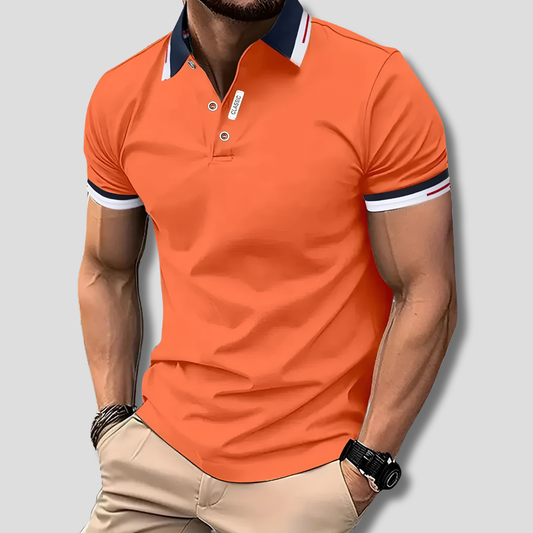 Nokmo | Men's Striped Sleeve Polo Shirt