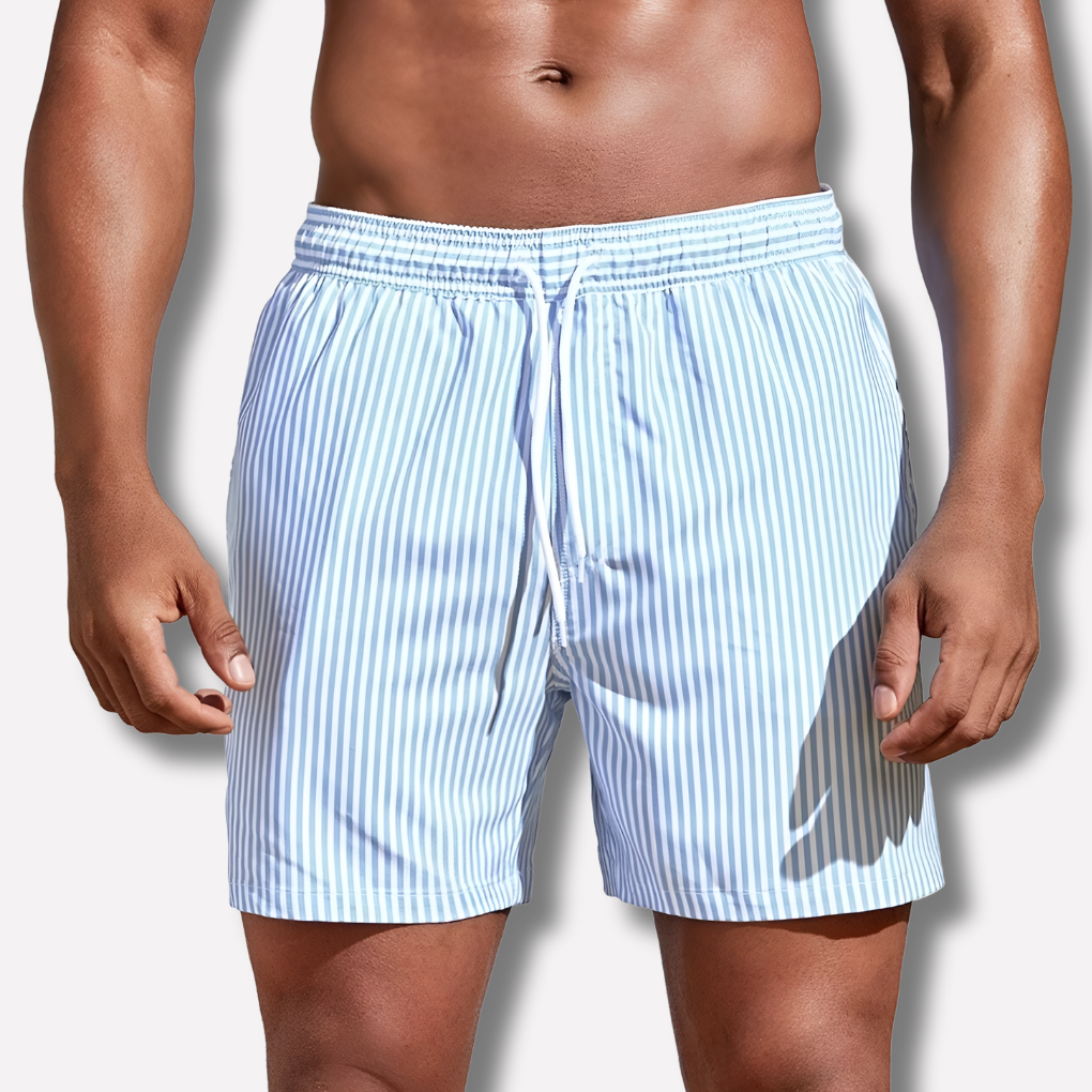 Nokmo | Men's Striped Swim Trunks