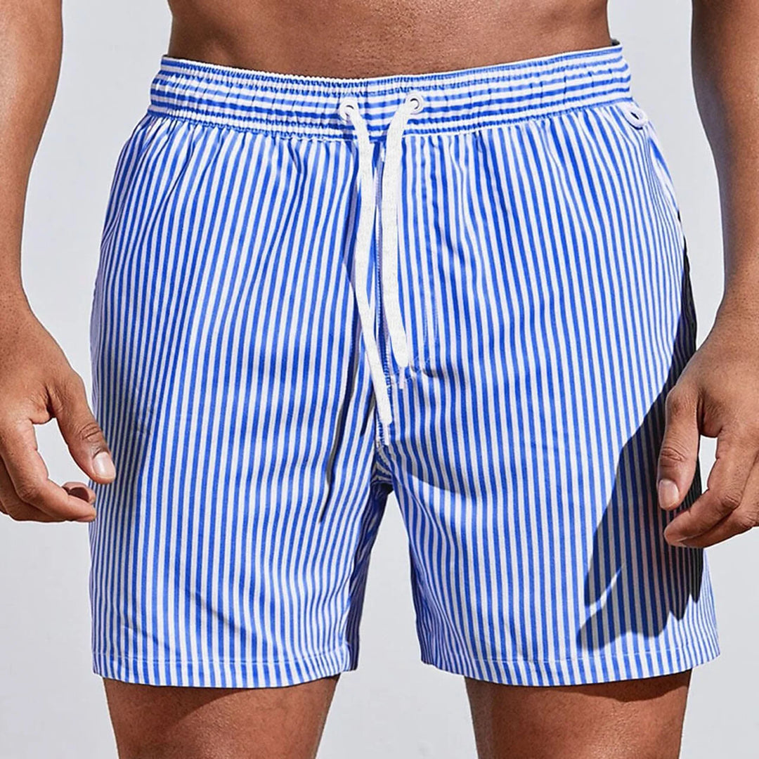 Nokmo | Men's Striped Swim Trunks