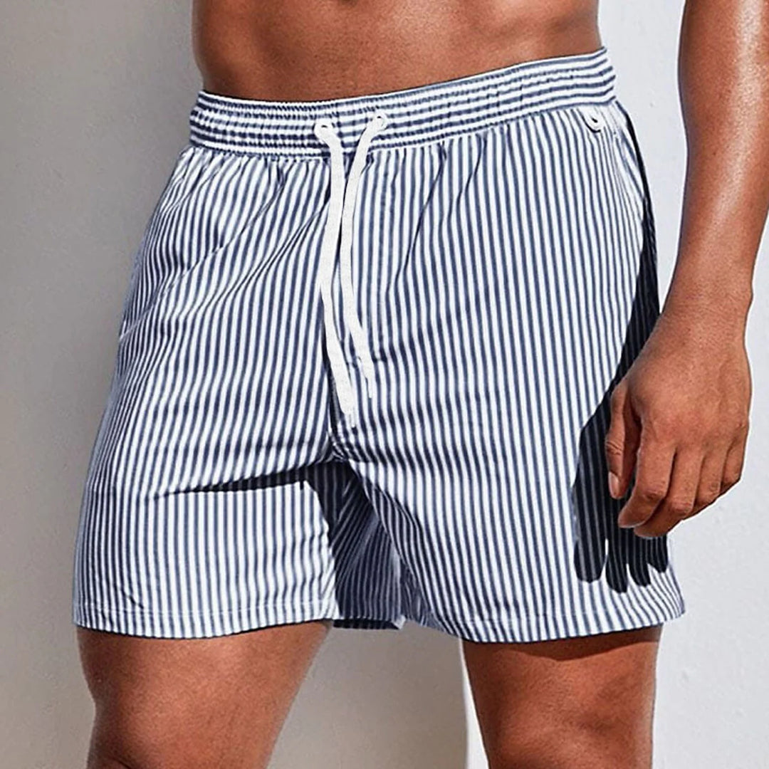 Nokmo | Men's Striped Swim Trunks