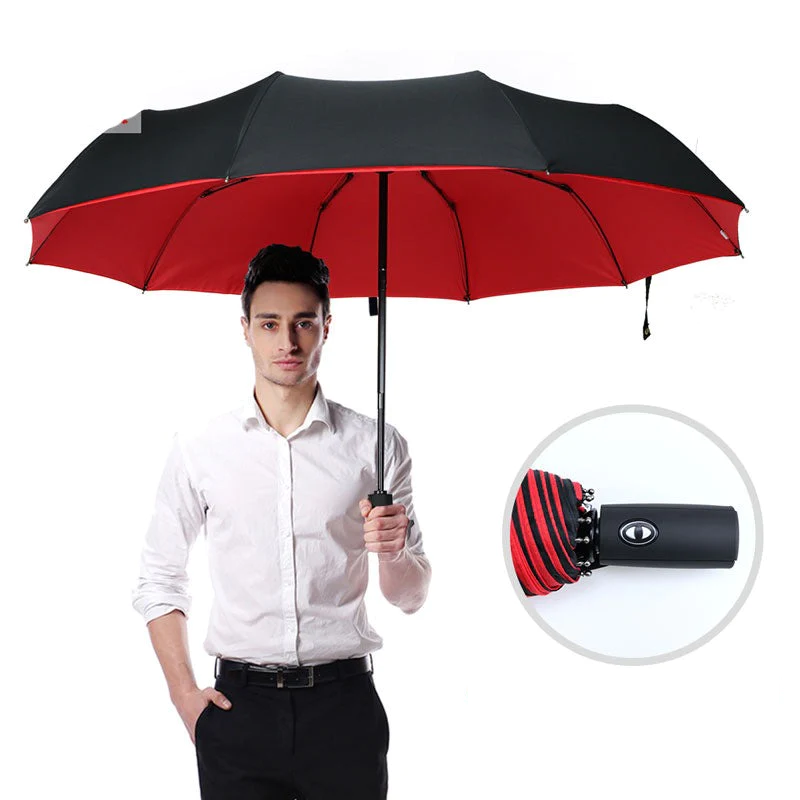 Nokmo | Men's Windproof Folding Umbrella with Automatic Open