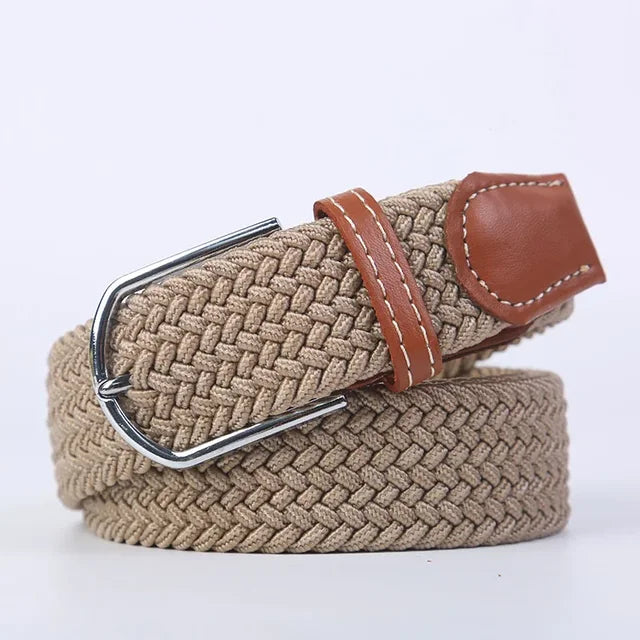 Nokmo | Men's Woven Elastic Belt with D-Ring Buckle