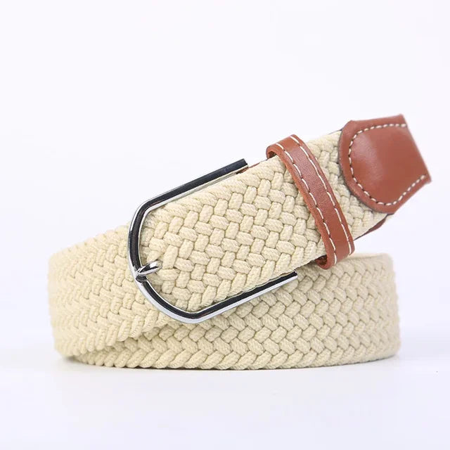 Nokmo | Men's Woven Elastic Belt with D-Ring Buckle