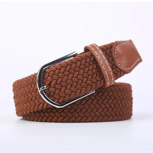 Nokmo | Men's Woven Elastic Belt with D-Ring Buckle