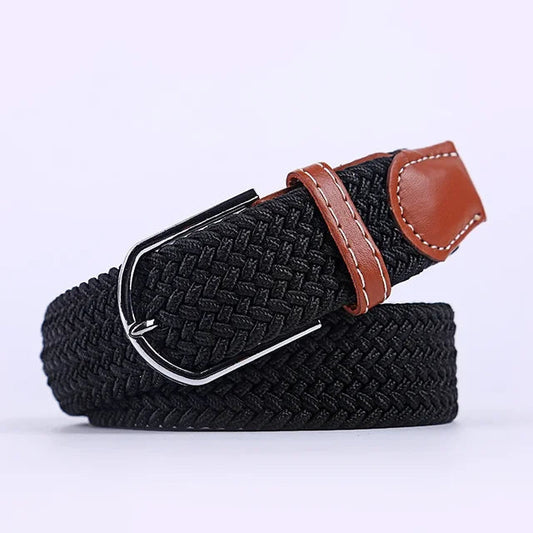 Nokmo | Men's Woven Elastic Belt with D-Ring Buckle
