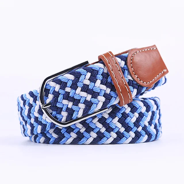 Nokmo | Men's Woven Elastic Belt with D-Ring Buckle